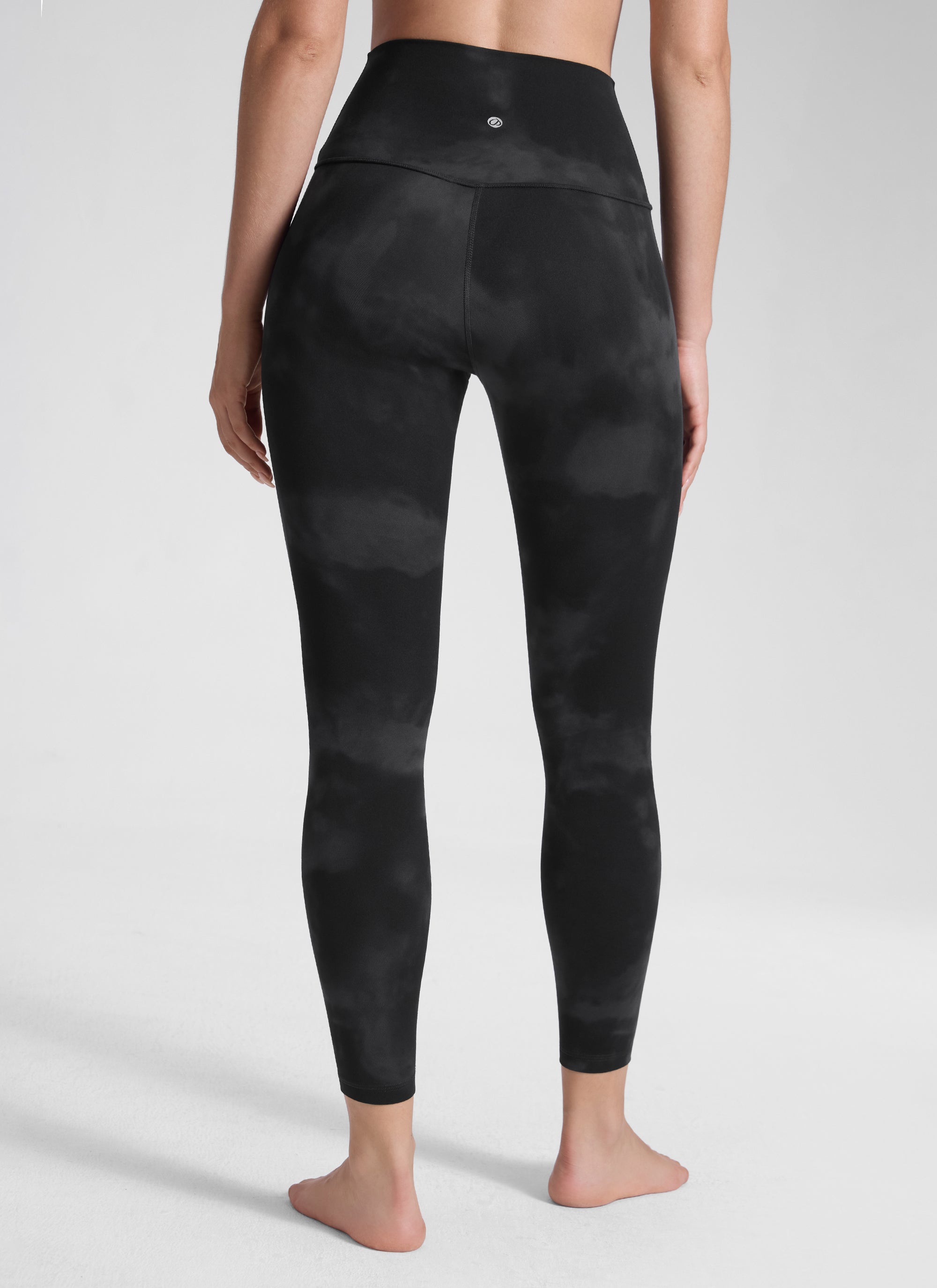 Leggings da Yoga Butterluxe a vita alta Yoga Lounge da donna CRZ YOGA 64 cm Fiori Tie-Dye Neri