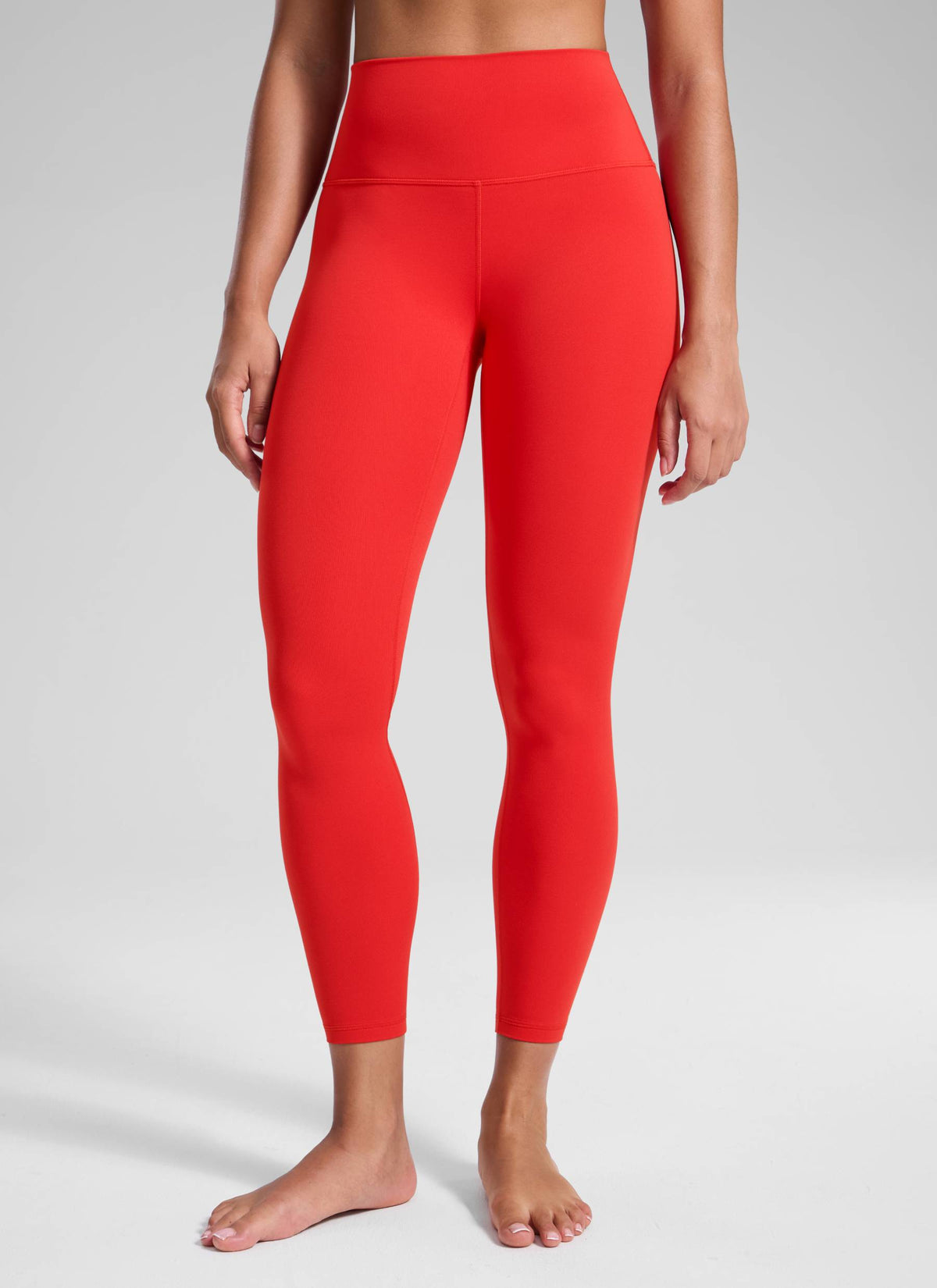 CRZ YOGA Naisten Jooga Oleskelu Korkea Vyötärö Butterluxe Joogalegginsit 64 cm Deep Red @model_info:Fiona