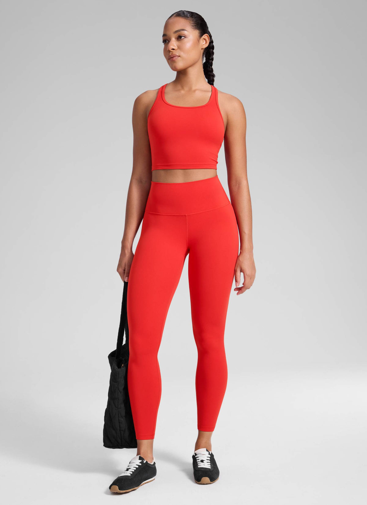 CRZ YOGA Naisten Jooga Oleskelu Korkea Vyötärö Butterluxe Joogalegginsit 64 cm Deep Red @model_info:Fiona