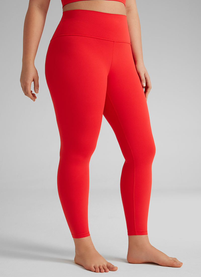 Leggings da Yoga Butterluxe a vita alta Yoga Lounge da donna CRZ YOGA 64 cm Rosso Intenso