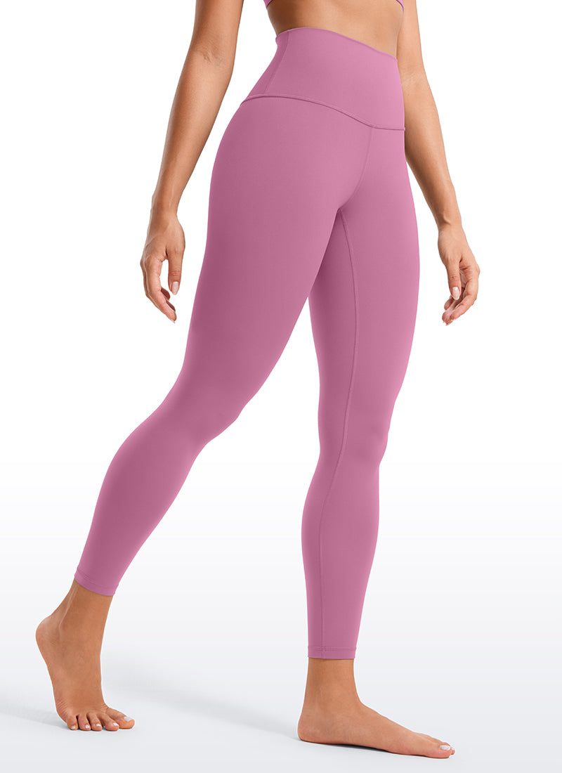 CRZ YOGA – Colanți de yoga pentru femei, model „Yoga Lounge”, cu talie înaltă, din material Butterluxe, culoare „Velvet Dust”, lungime 25''