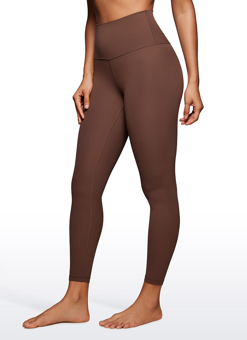 Leggings da Yoga Butterluxe a vita alta Yoga Lounge da donna CRZ YOGA 64 cm Marrone Caffè