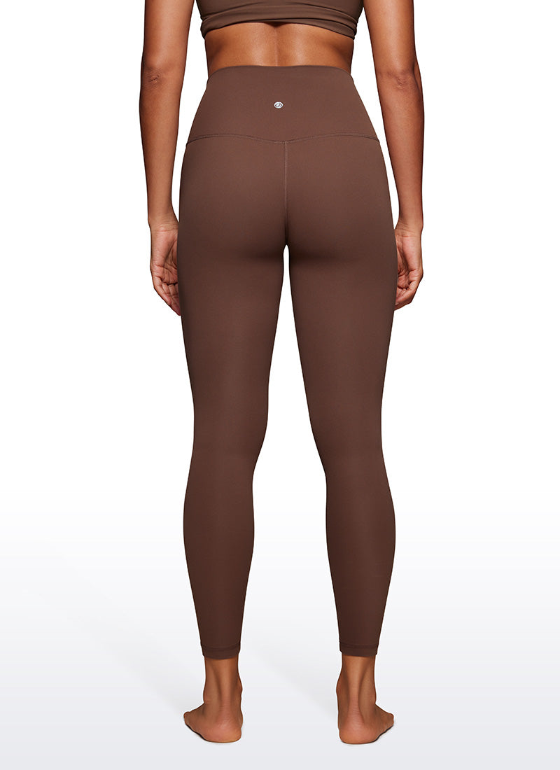 Leggings da Yoga Butterluxe a vita alta Yoga Lounge da donna CRZ YOGA 64 cm Marrone Caffè