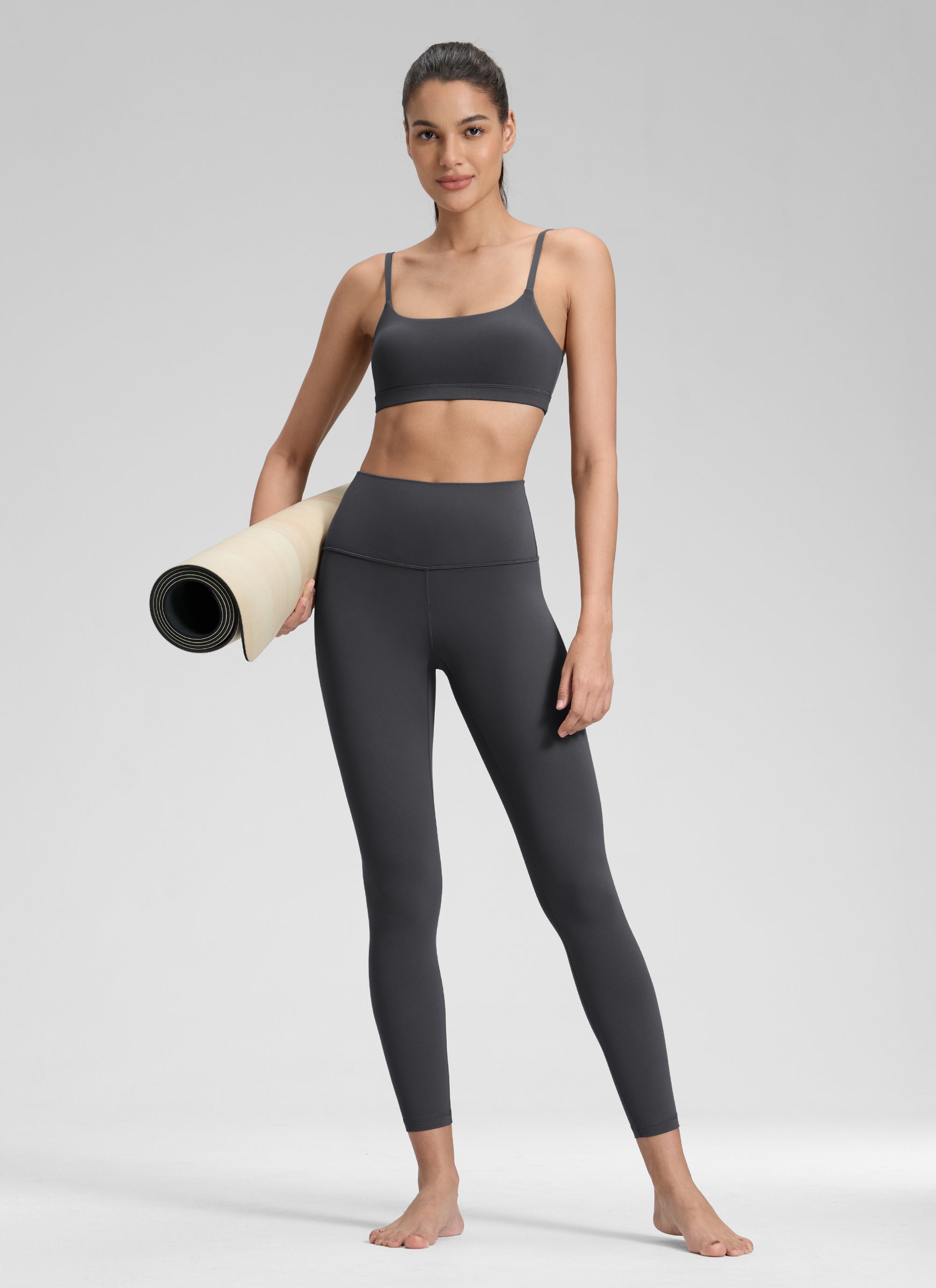 Leggings da Yoga Butterluxe a vita alta Yoga Lounge da donna CRZ YOGA 64 cm Grigio Misterioso