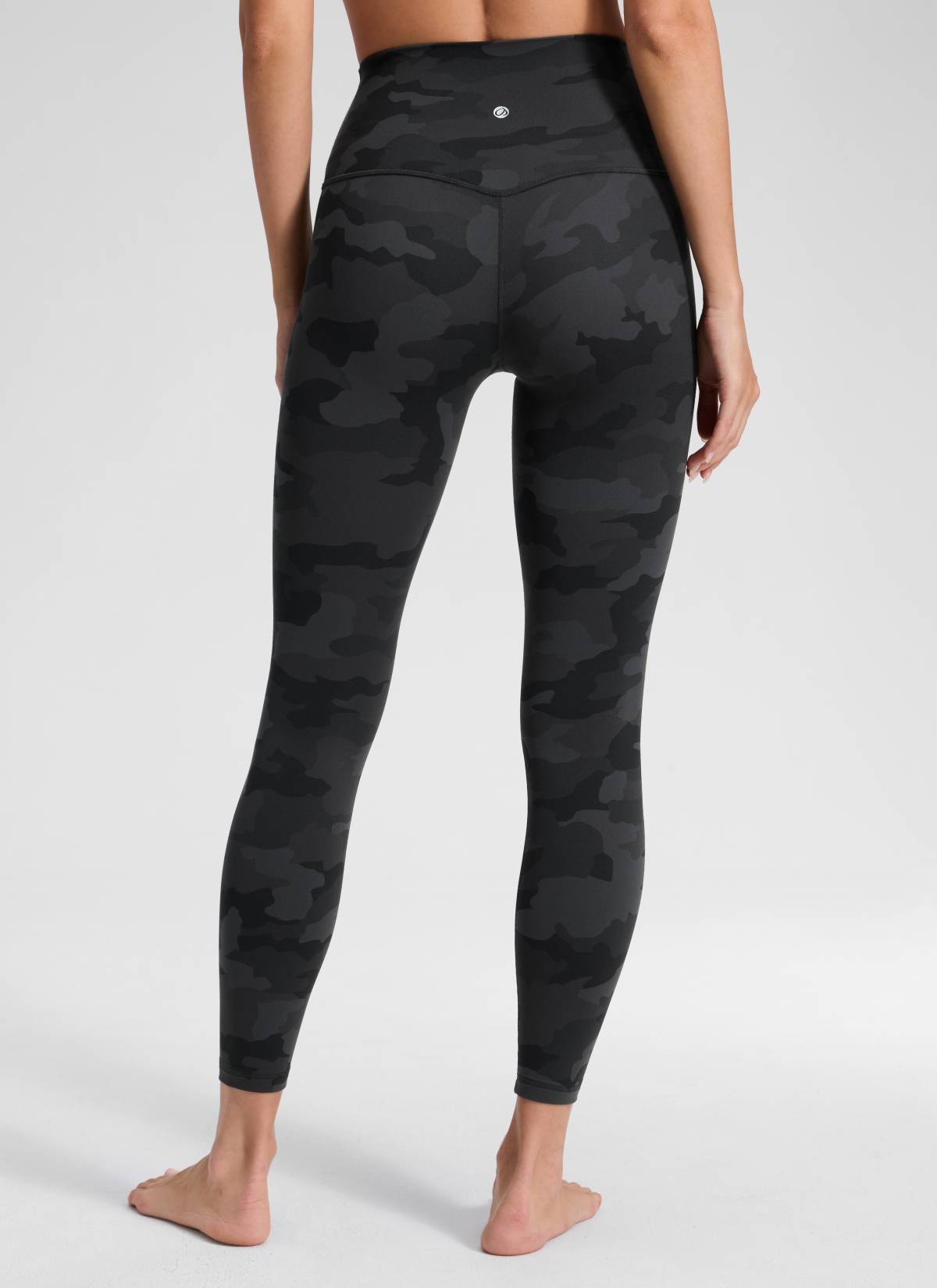 CRZ YOGA Women's Yoga Lounge High Rise Butterluxe Yoga Leggings 25'' Dark Grey Camouflage 2