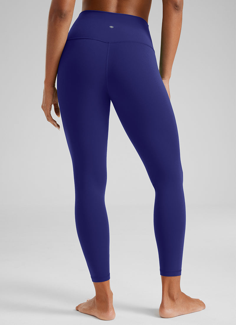 CRZ YOGA Damen-Yoga-Leggings „Yoga Lounge“ mit hoher Taille und „ Butterluxe “-Design, 25 Zoll, Larkspur-Blau @model_info:Crystal