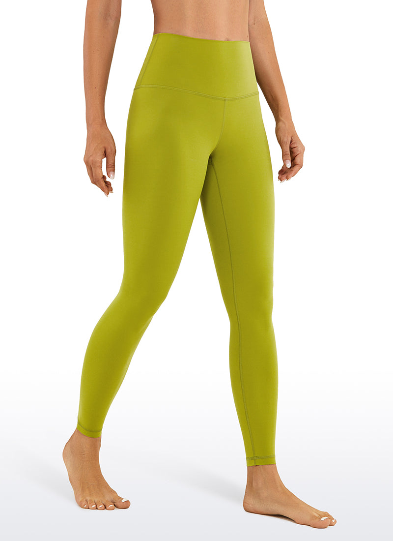 CRZ YOGA Women's Yoga Lounge High Rise Butterluxe Yoga Leggings 25'' Mustard Green