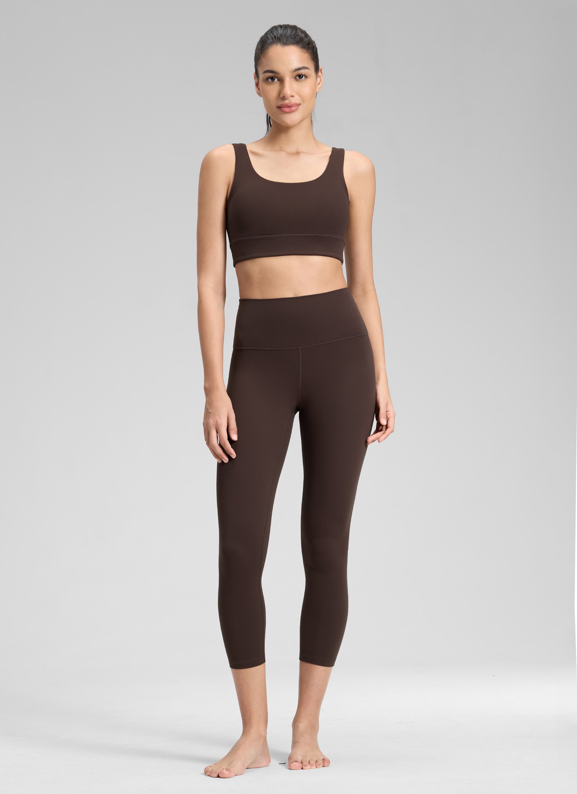 CRZ YOGA Leggings de Yoga de Tiro Alto Butterluxe de Mujer para Yoga y Descanso 58 cm Marrón Hot Fudge Brown