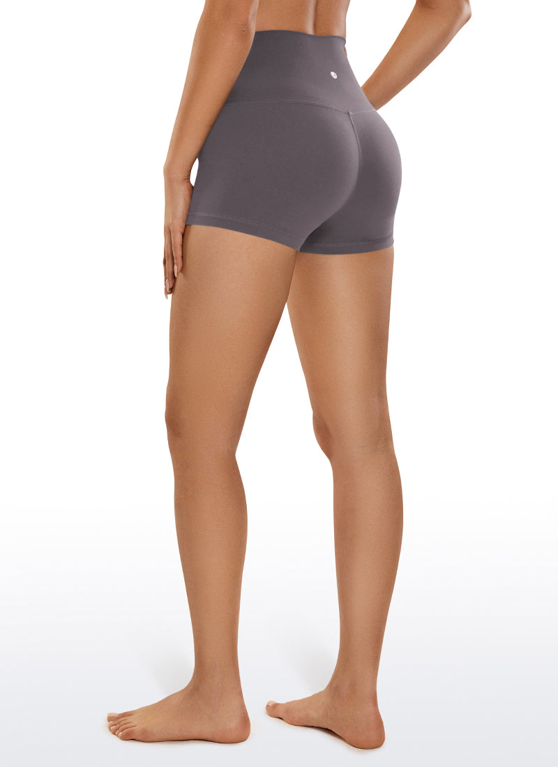 CRZ YOGA – Șorturi de yoga pentru femei, cu talie înaltă, model „Booty Butterluxe Biker”, 2,5'' Tornado