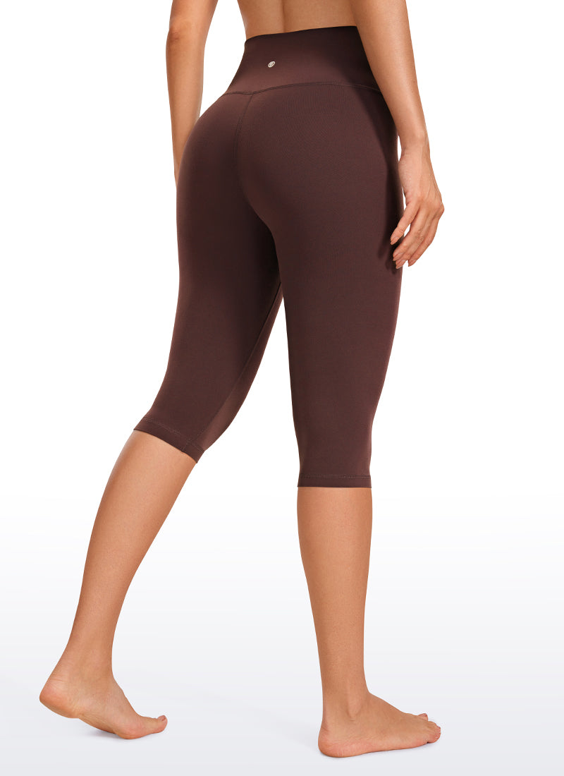 CRZ YOGA Leggings da donna a vita alta, modello " Butterluxe ", lunghezza al ginocchio, tipo capri, taglia 14