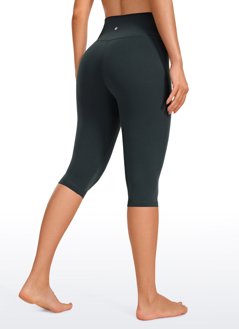 CRZ YOGA Leggings da donna a vita alta, modello " Butterluxe ", lunghezza al ginocchio, tipo capri, taglia 14