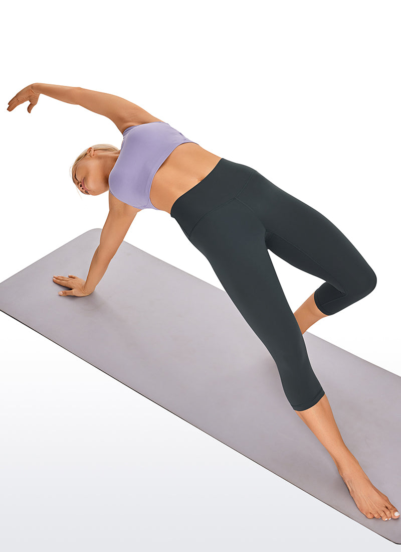 CRZ YOGA Women's Yoga Lounge High Rise Butterluxe Yoga Leggings 17'' Melanite @model_info:N