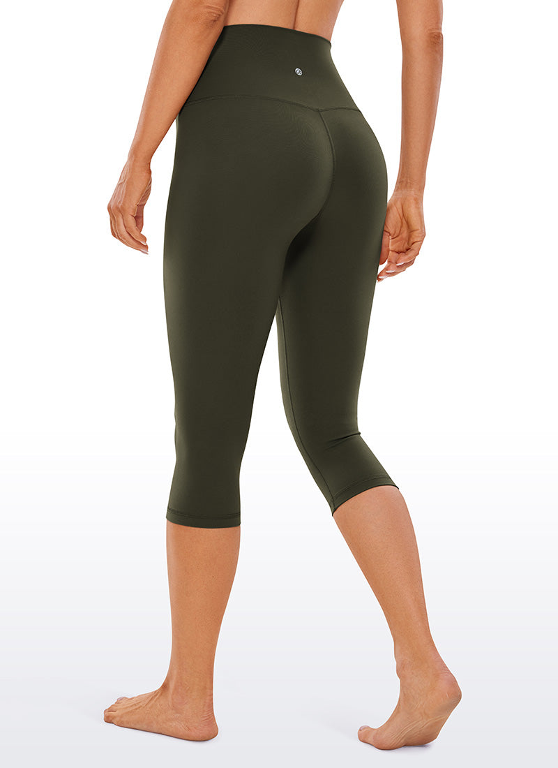 CRZ YOGA Leggings da donna Yoga Lounge a vita alta Butterluxe 43 cm Verde oliva