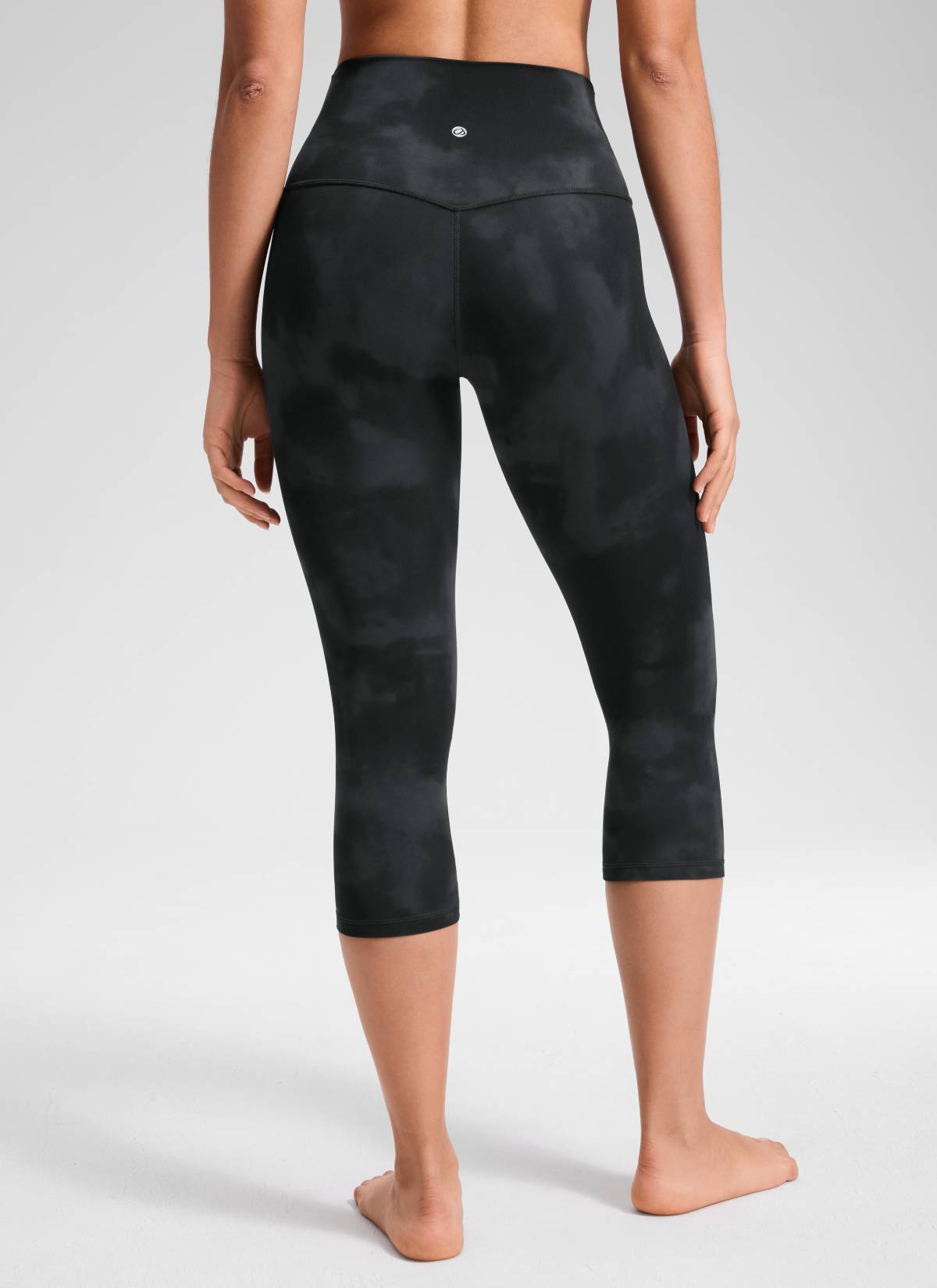Leggings de yoga Butterluxe de tiro alto para mujer CRZ YOGA de 48 cm Flores Tie Dye Negras