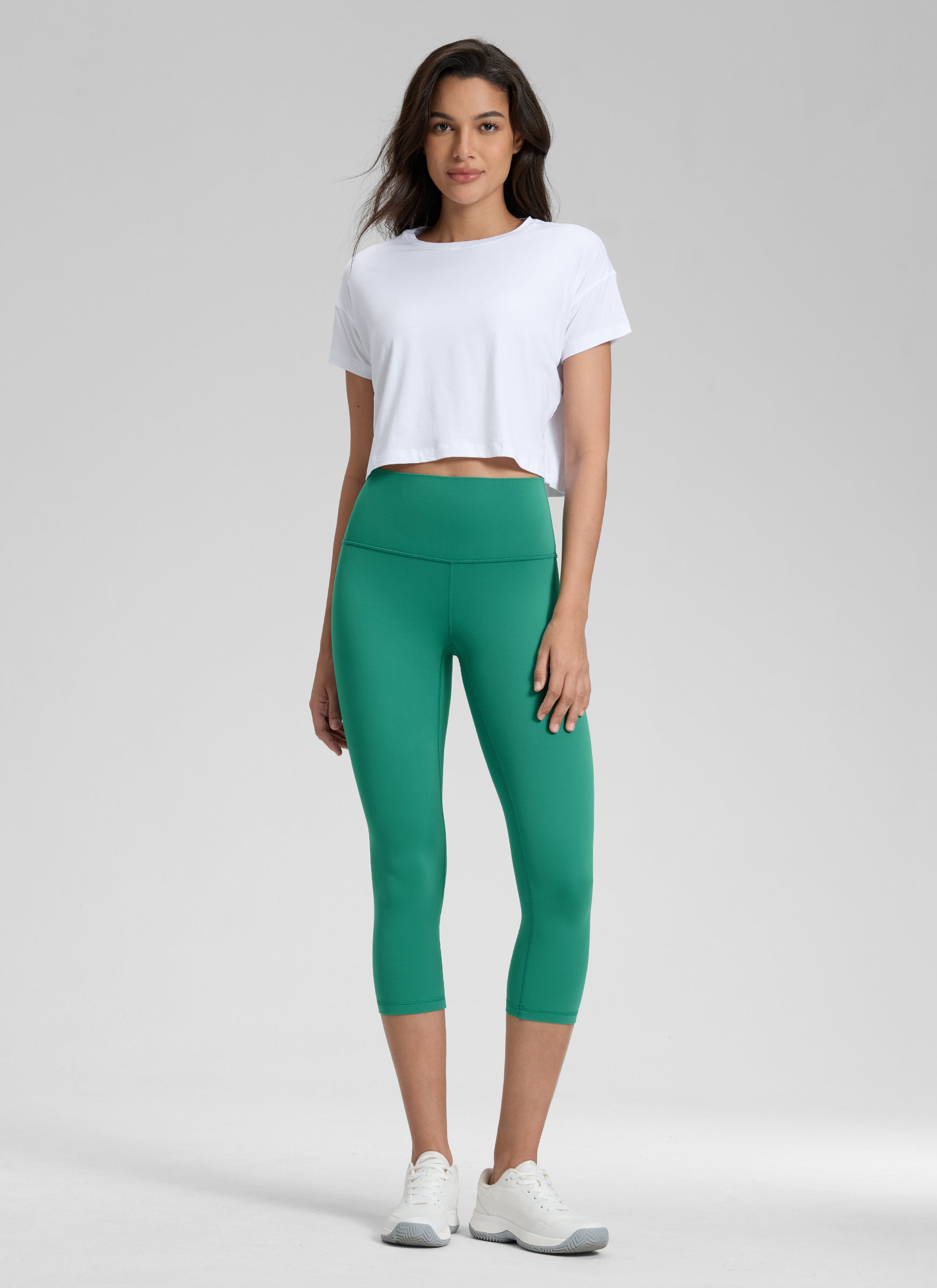 CRZ YOGA Leggings de yoga de talle alto Butterluxe para mujer, estilo loungewear, 48 cm, Cascadia Green