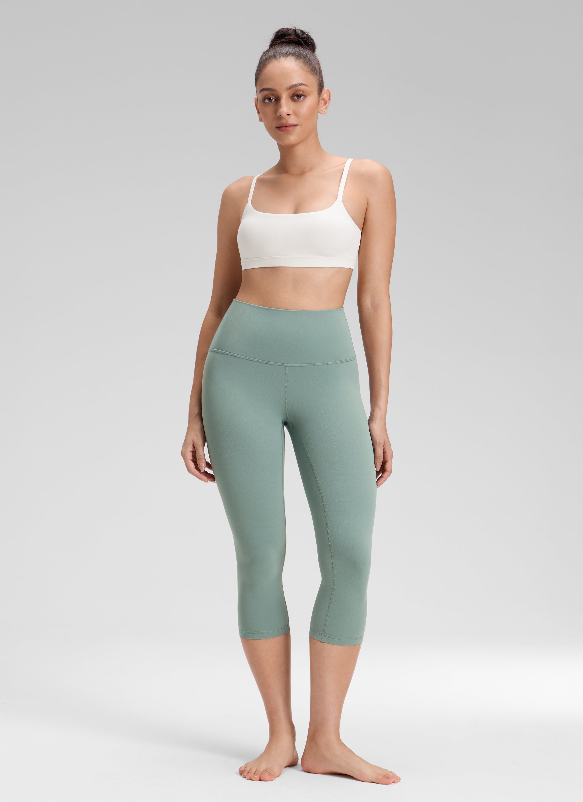 CRZ YOGA Leggings de yoga de talle alto Butterluxe para mujer, estilo loungewear, 48 cm, Crater Green
