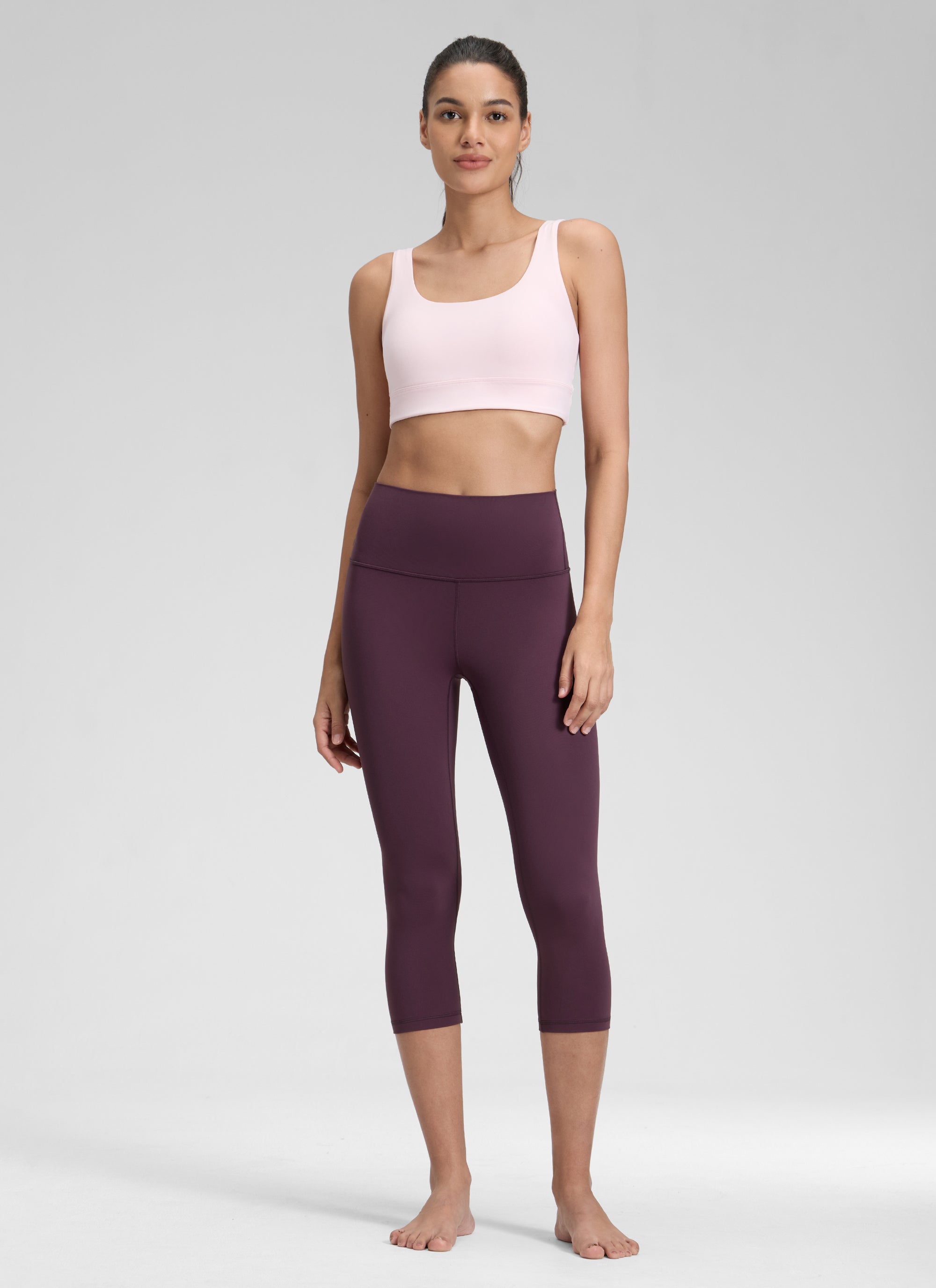 Leggings de Yoga Butterluxe de Tiro Alto para Mujer CRZ YOGA para Yoga y Descanso, 48 cm, Morado Oscuro