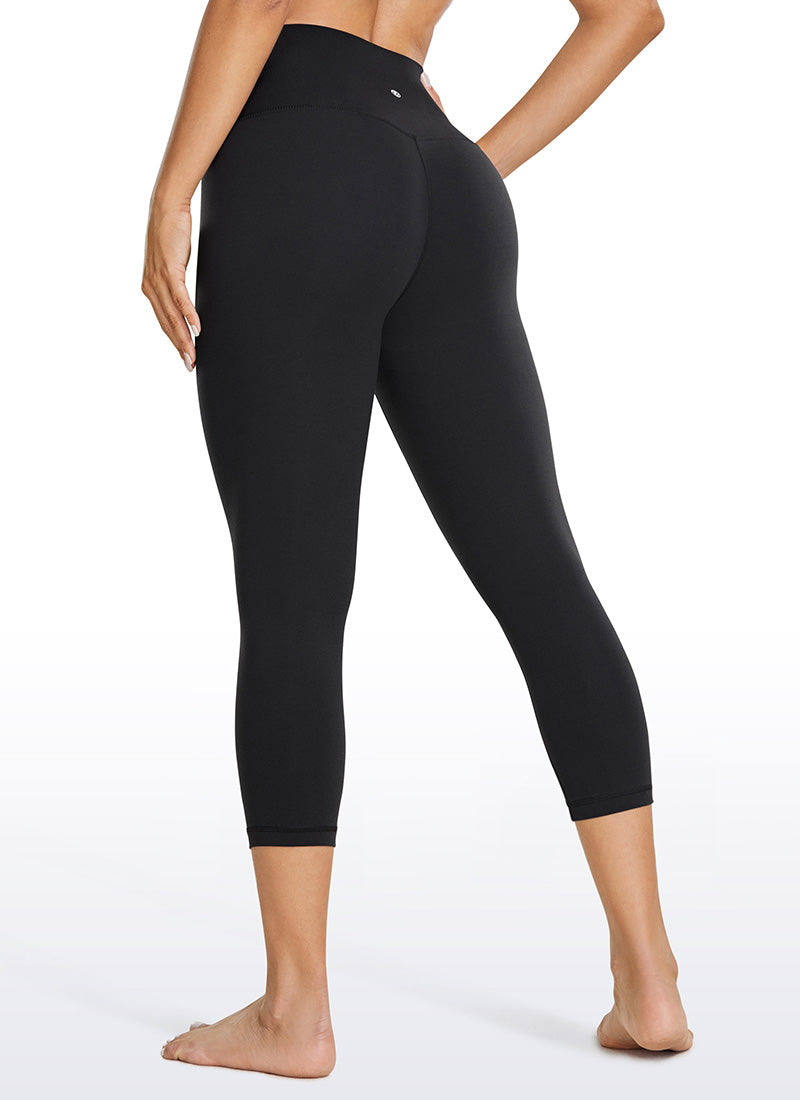 CRZ YOGA Women's Yoga Lounge High Rise Butterluxe Yoga Leggings 21'' Black @model_info:Gabi
