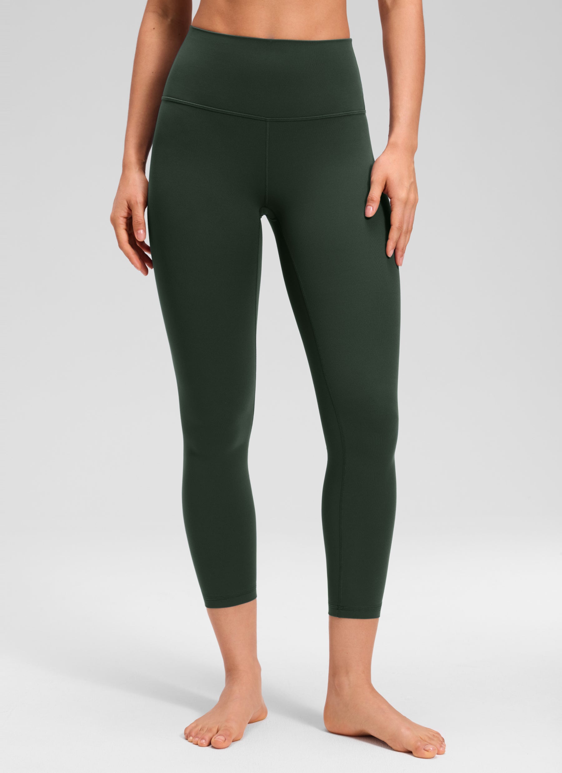 CRZ YOGA Leggings de yoga de talle alto Butterluxe para mujer de 58 cm Legend Green