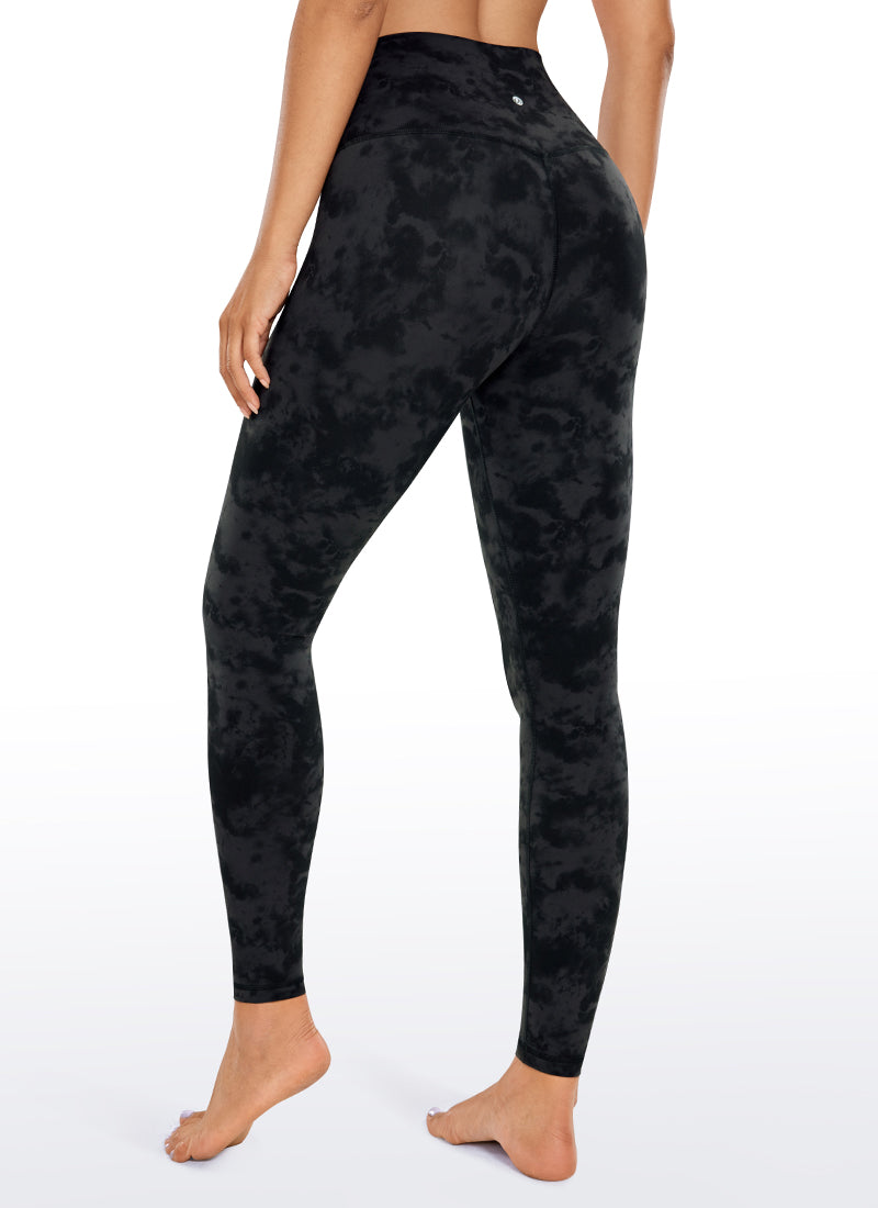 CRZ YOGA Women's Yoga Lounge High Rise Butterluxe Yoga Leggings 28'' Tie Dye Smoke Ink @model_info:G