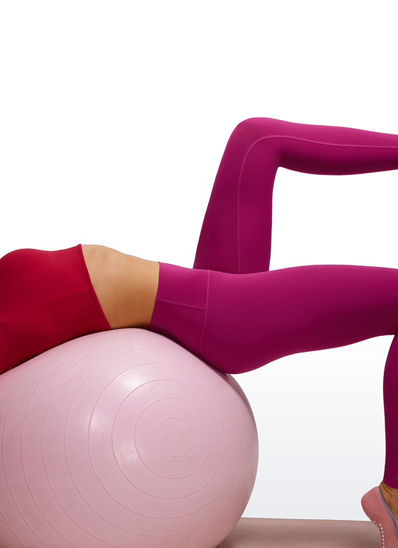 CRZ YOGA Dames Yoga Lounge High Rise Butterluxe Yoga Legging 76 cm Magenta Purple