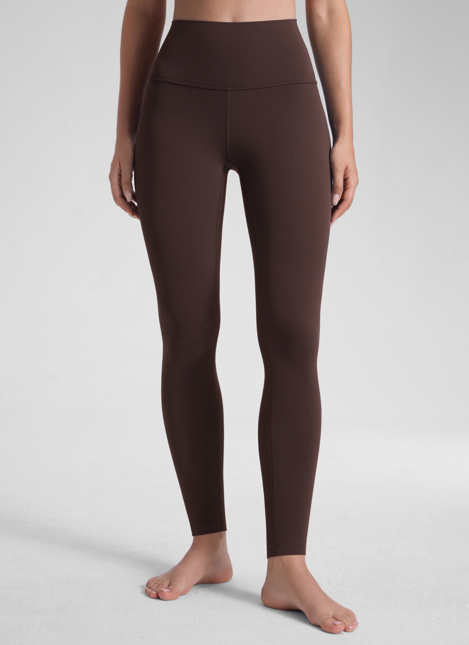 CRZ YOGA Damen Yoga Lounge High Rise Butterluxe Yoga Leggings 76 cm Hot Fudge Braun