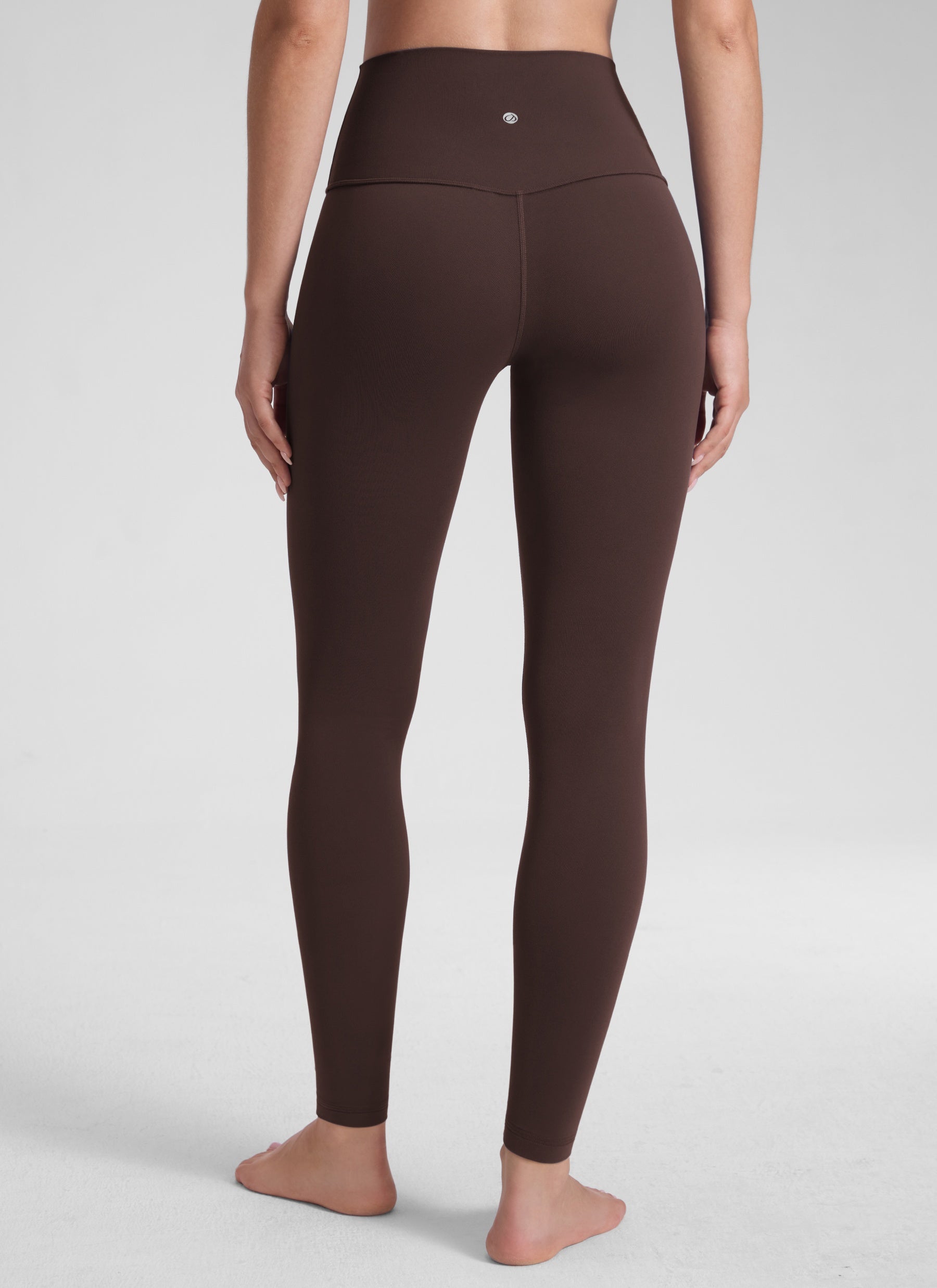 CRZ YOGA Women's Yoga Lounge High Rise Butterluxe Yoga Leggings 30'' Hot Fudge Brown @model_info:Malisa