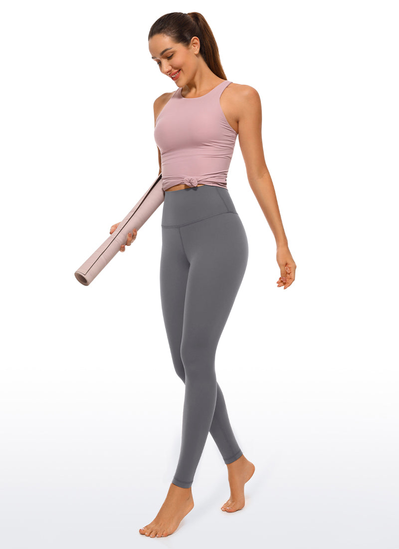 CRZ YOGA Dames Yoga Lounge High Rise Butterluxe Yoga Legging 76 cm Dark Carbon