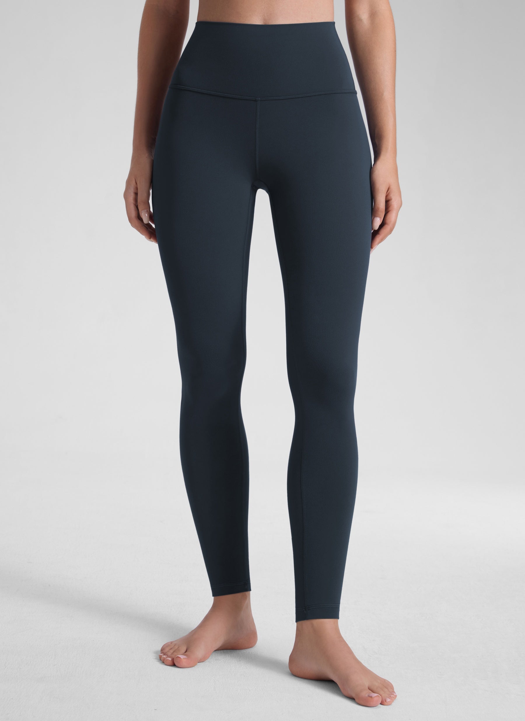 CRZ YOGA Damen Yoga Lounge High Rise Butterluxe Yoga Leggings 76 cm Echtes Marineblau