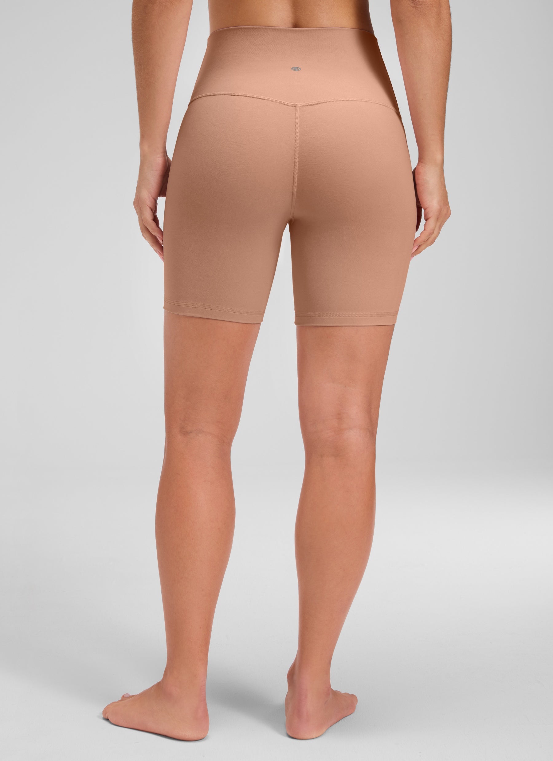 CRZ YOGA Pantaloncini Biker a Vita Alta da Donna Yoga Butterluxe Shorts 15 cm Mocha Mousse