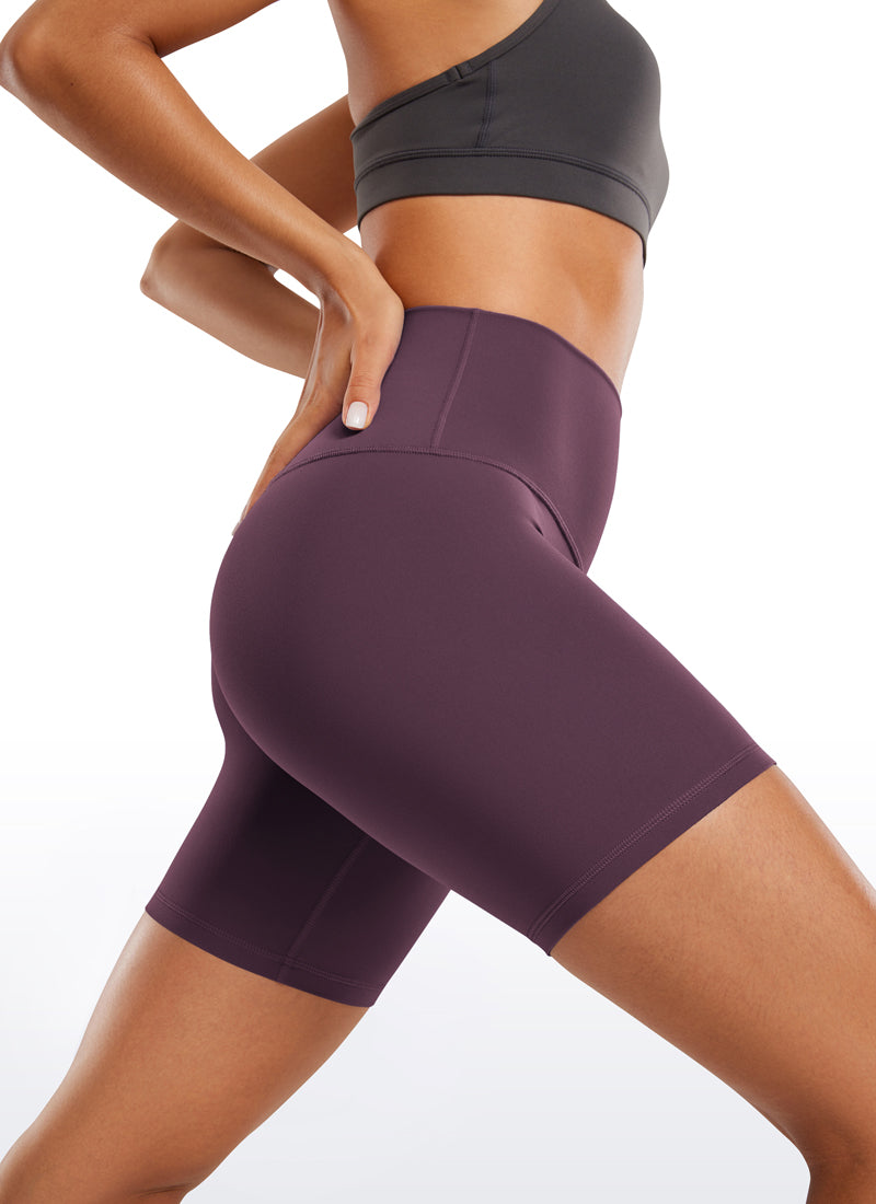 CRZ YOGA Pantaloncini Biker a Vita Alta da Donna Yoga Butterluxe Shorts 15 cm Grape Thistle Purple