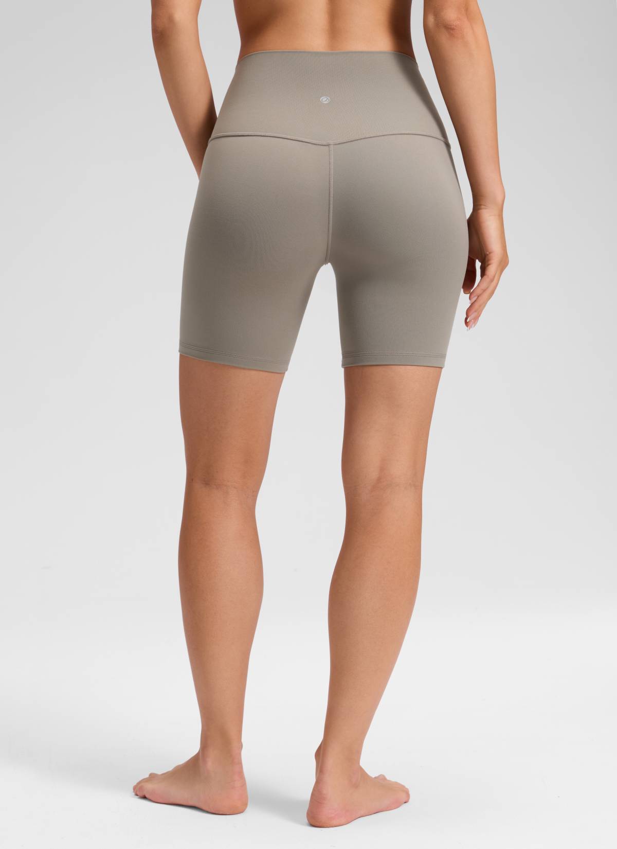 CRZ YOGA Pantaloncini Biker da Donna a Vita Alta per Yoga Butterluxe Shorts 15 cm Warm Ash Grey