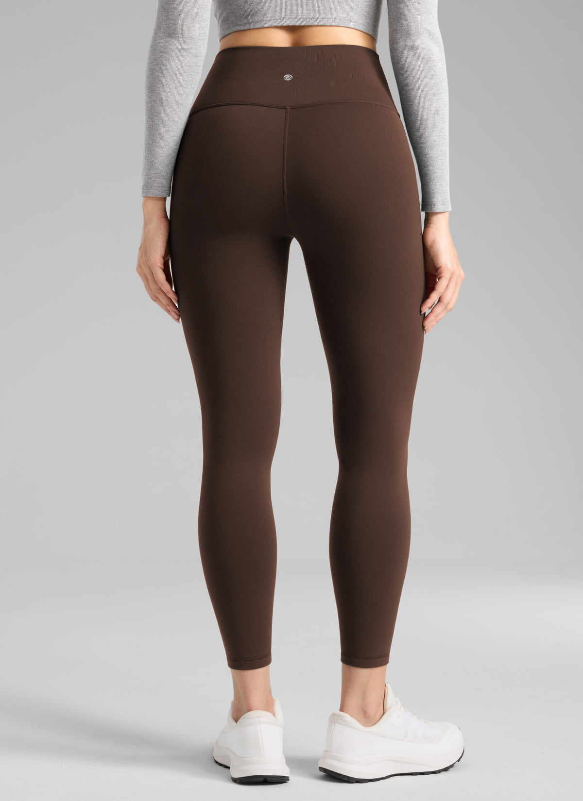 CRZ YOGA Naisten Lämpimät Fleecevratut Vapaa-ajan Korkeavyötäröiset Legginsit 64 cm Walnut Brown @model_info:S2