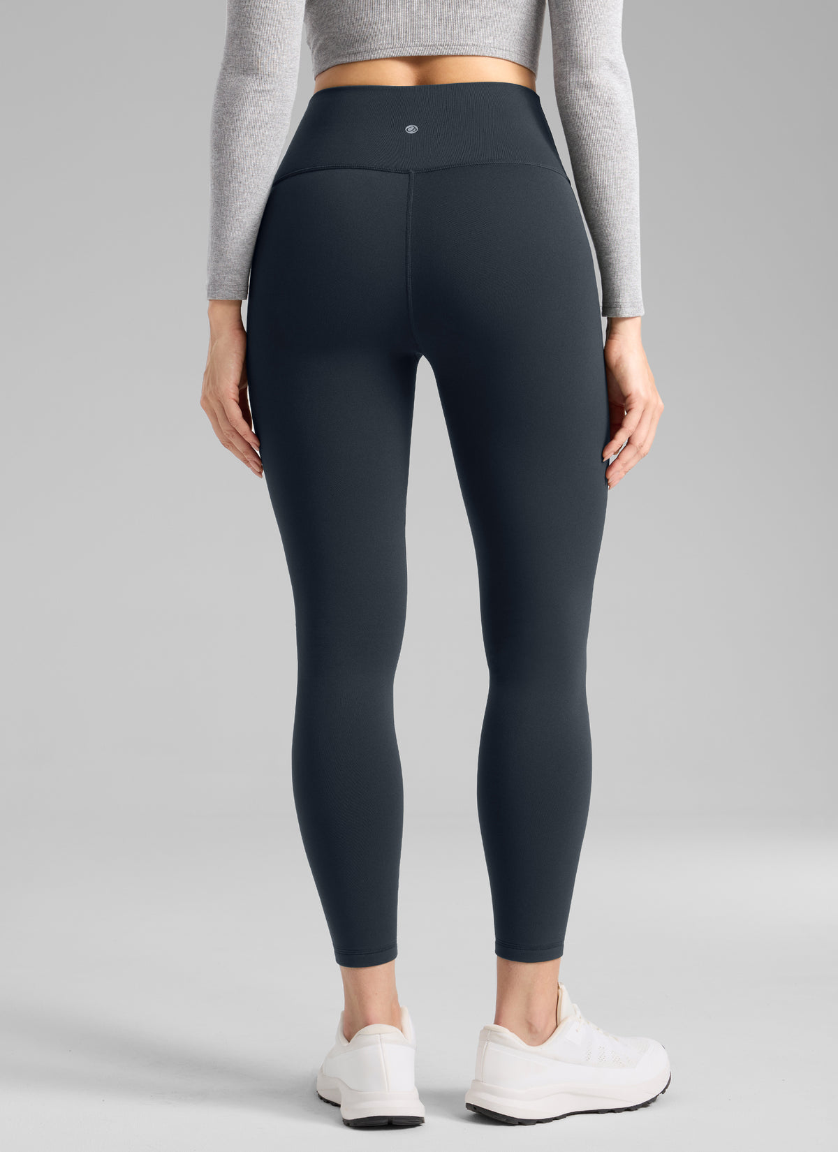 CRZ YOGA Naisten Lämpimät Fleecevratut Vapaa-ajan Korkeavyötäröiset Legginsit 64 cm True Navy @model_info:Bruna