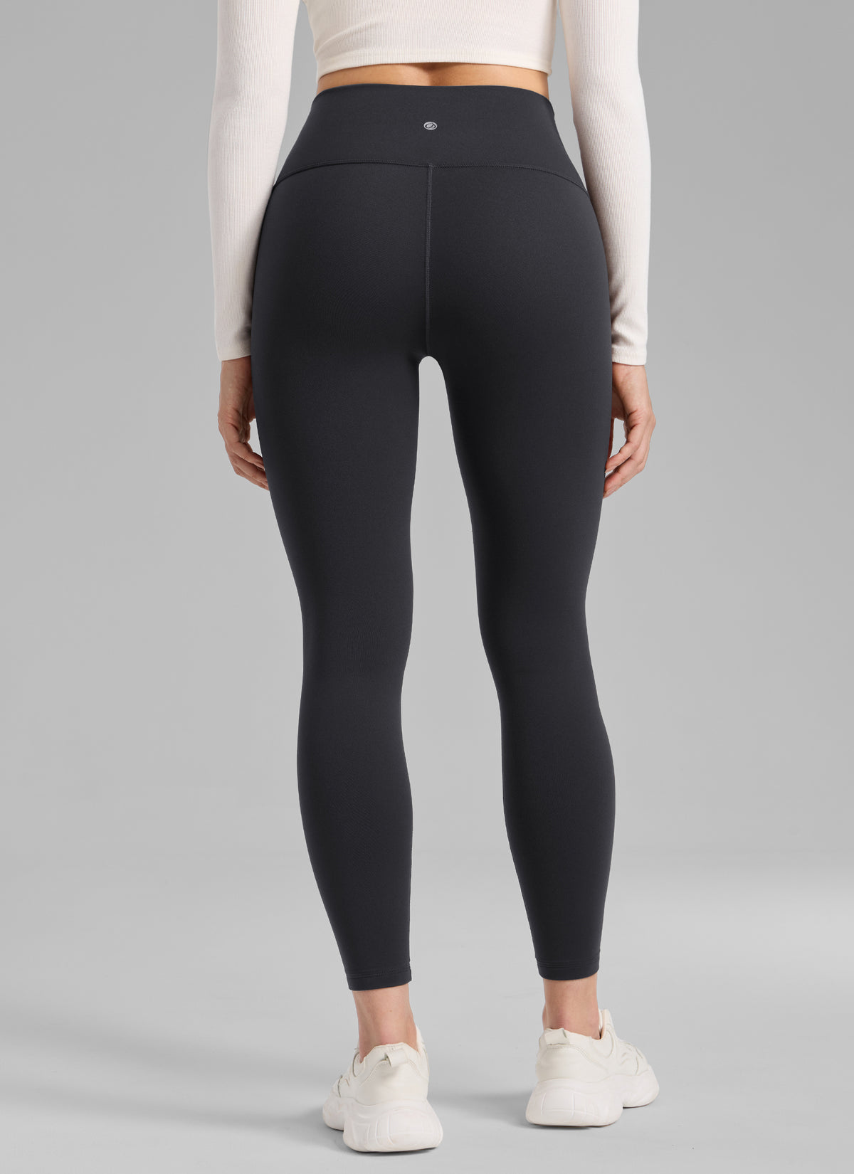 CRZ YOGA Naisten Lämpimät Fleecevratut Vapaa-ajan Korkeavyötäröiset Legginsit 64 cm Ink Gray @model_info:Bruna