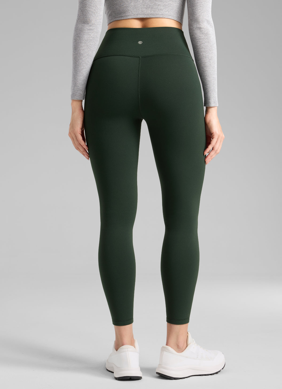 CRZ YOGA Naisten Lämpimät Fleecevratut Vapaa-ajan Korkeavyötäröiset Legginsit 64 cm Legend Green @model_info:Bruna