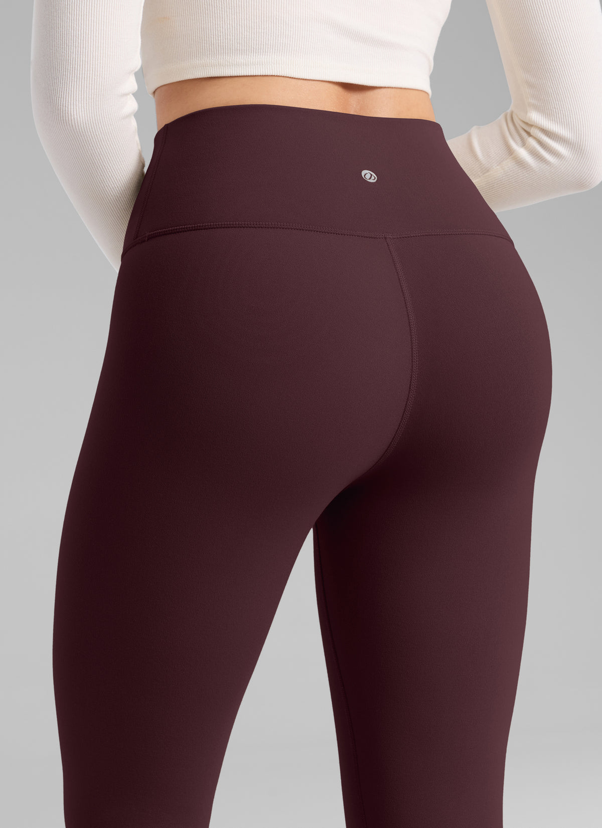 CRZ YOGA Naisten Lämpimät Fleecevratut Vapaa-ajan Korkeavyötäröiset Legginsit 64 cm Ripe Plum @model_info:Bruna