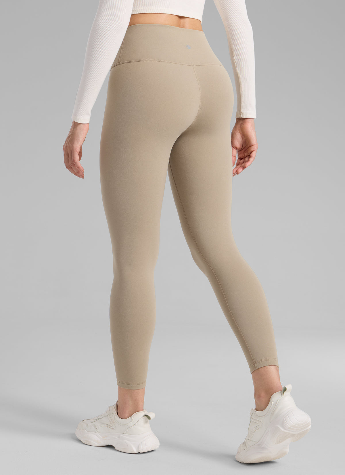 CRZ YOGA Naisten Lämpimät Fleecevratut Vapaa-ajan Korkeavyötäröiset Legginsit 64 cm Oak @model_info:Bruna