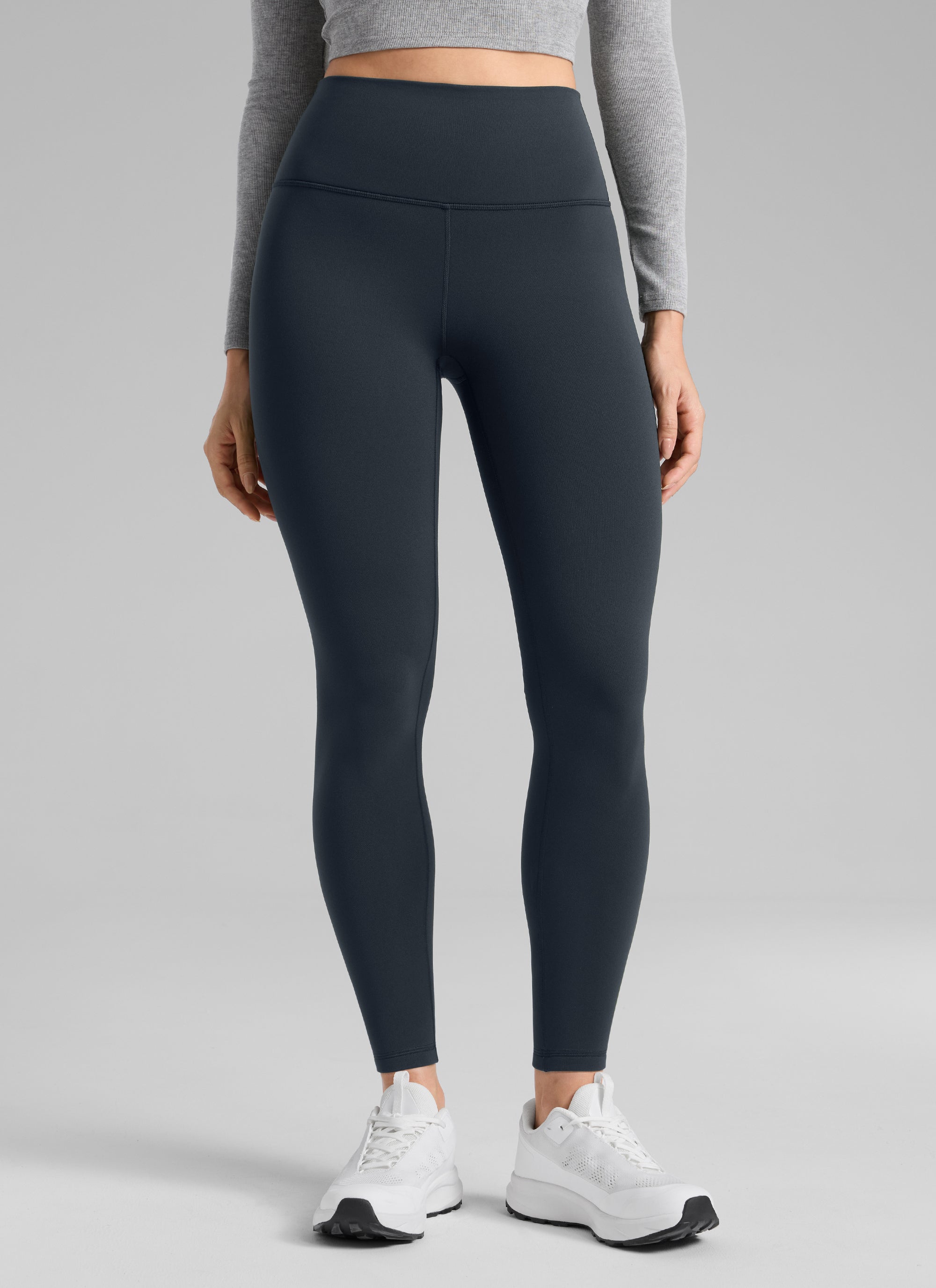 CRZ YOGA Naisten vuoratut, korkeavyötäröiset vapaa-ajan leggingsit 71 cm True Navy @model_info:Bruna