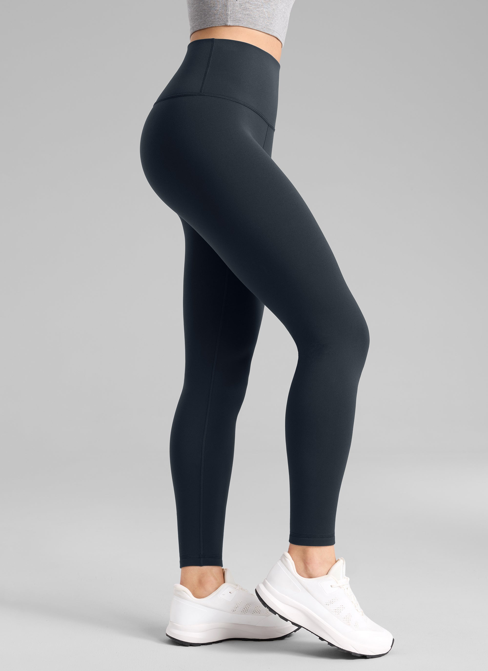 CRZ YOGA Naisten vuoratut, korkeavyötäröiset vapaa-ajan leggingsit 71 cm True Navy @model_info:Bruna