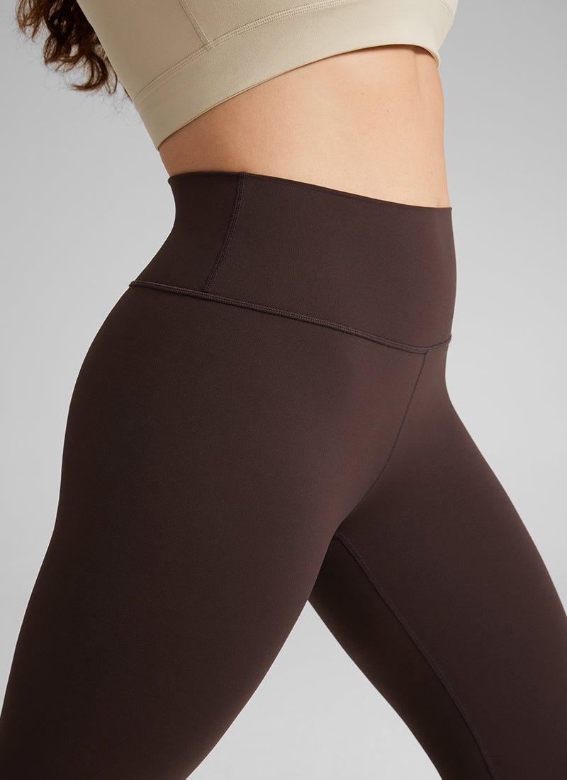 CRZ YOGA Dames Yoga High Rise Plus Size Butterluxe Legging 64 cm Chocoladebruin