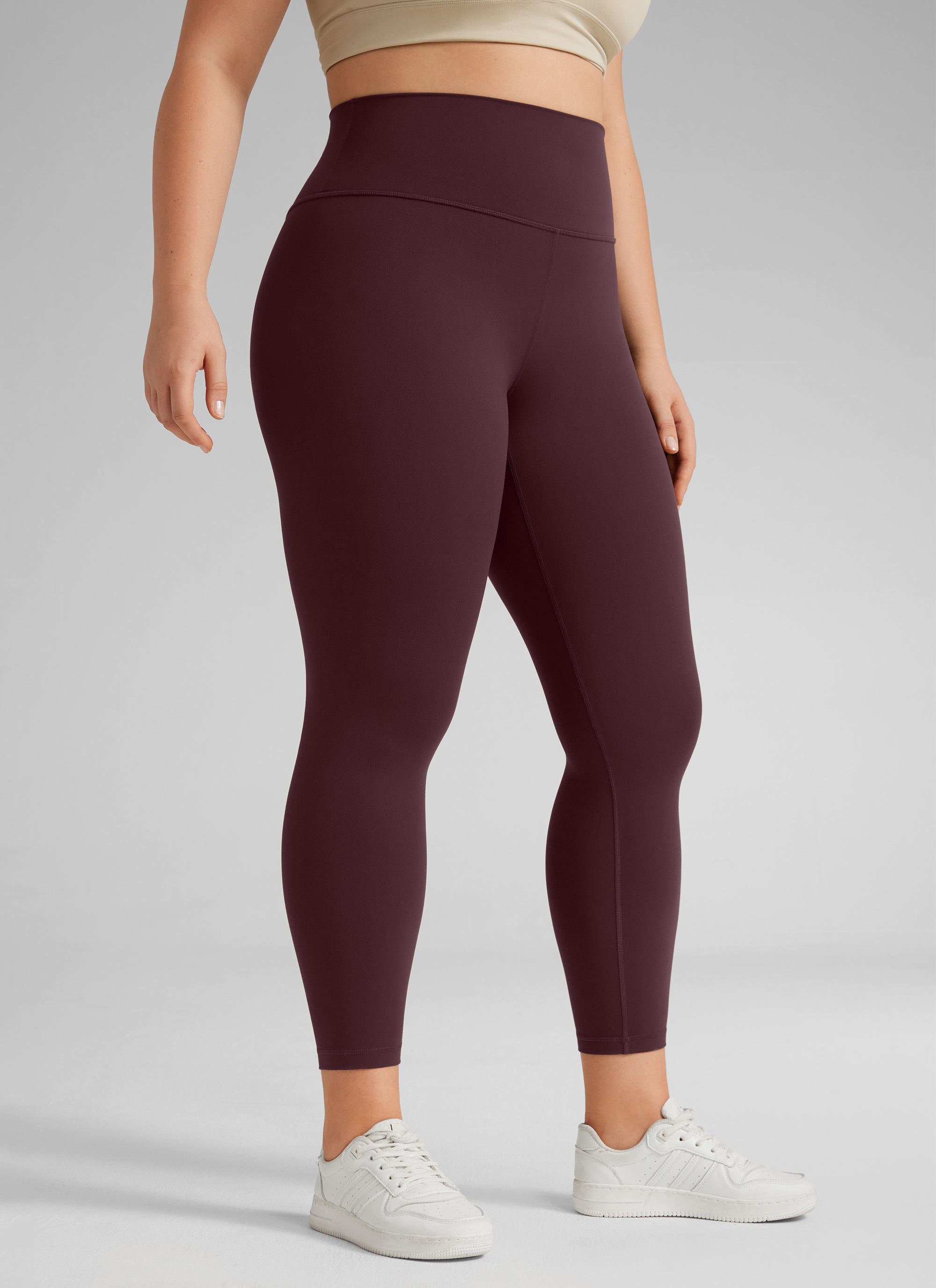 CRZ YOGA Dames Yoga High Rise Plus Size Butterluxe Leggings 64 cm Ripe Plum