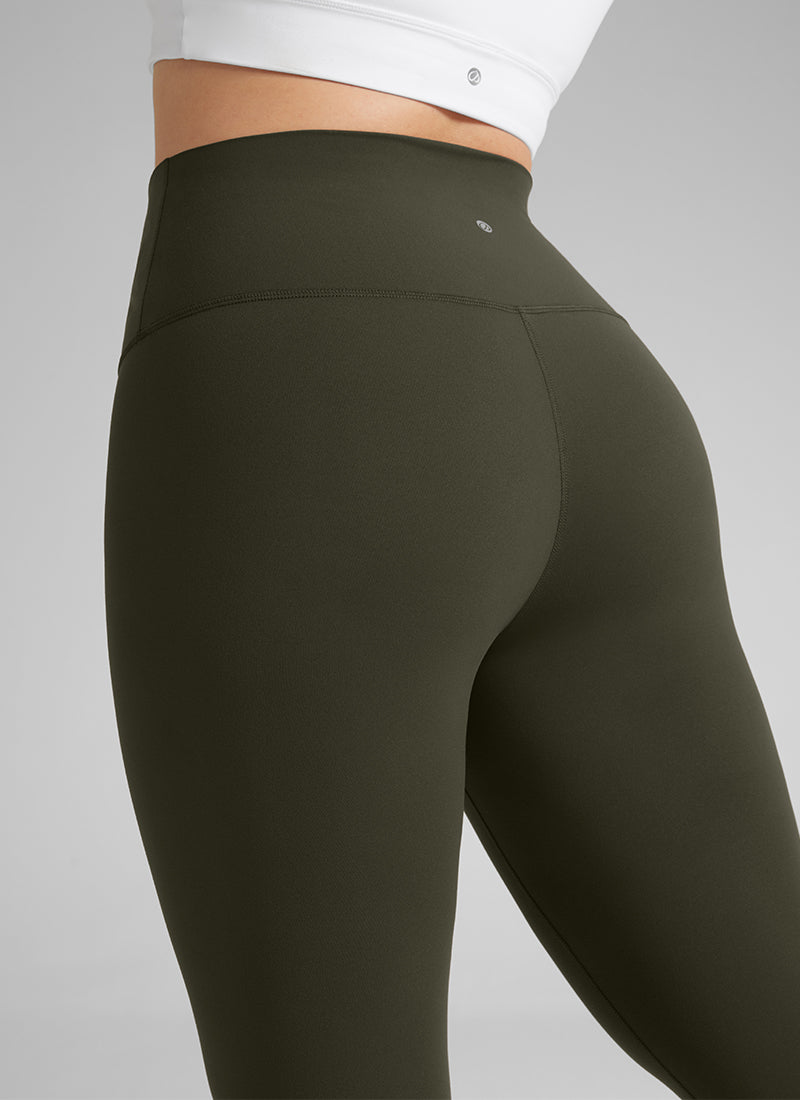 CRZ YOGA Dames Yoga Butterluxe legging met hoge taille en plus size, 64 cm, Olijfgroen