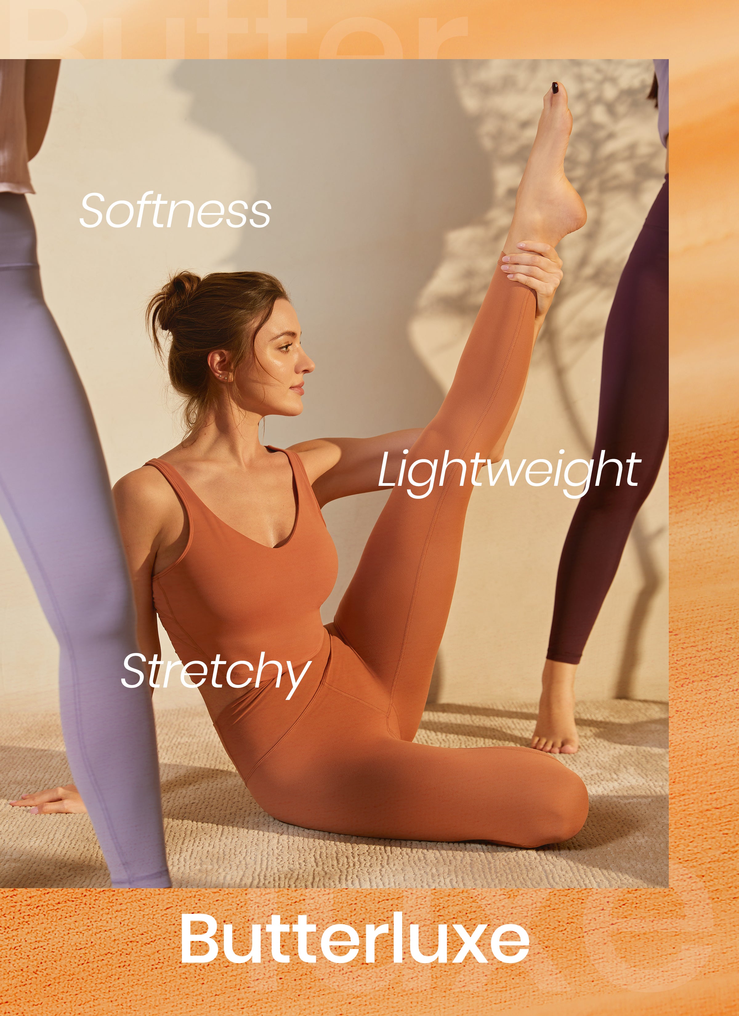 CRZ YOGA Women's Yoga Lounge High Rise Butterluxe Yoga Leggings 25'' The Powder Waxy