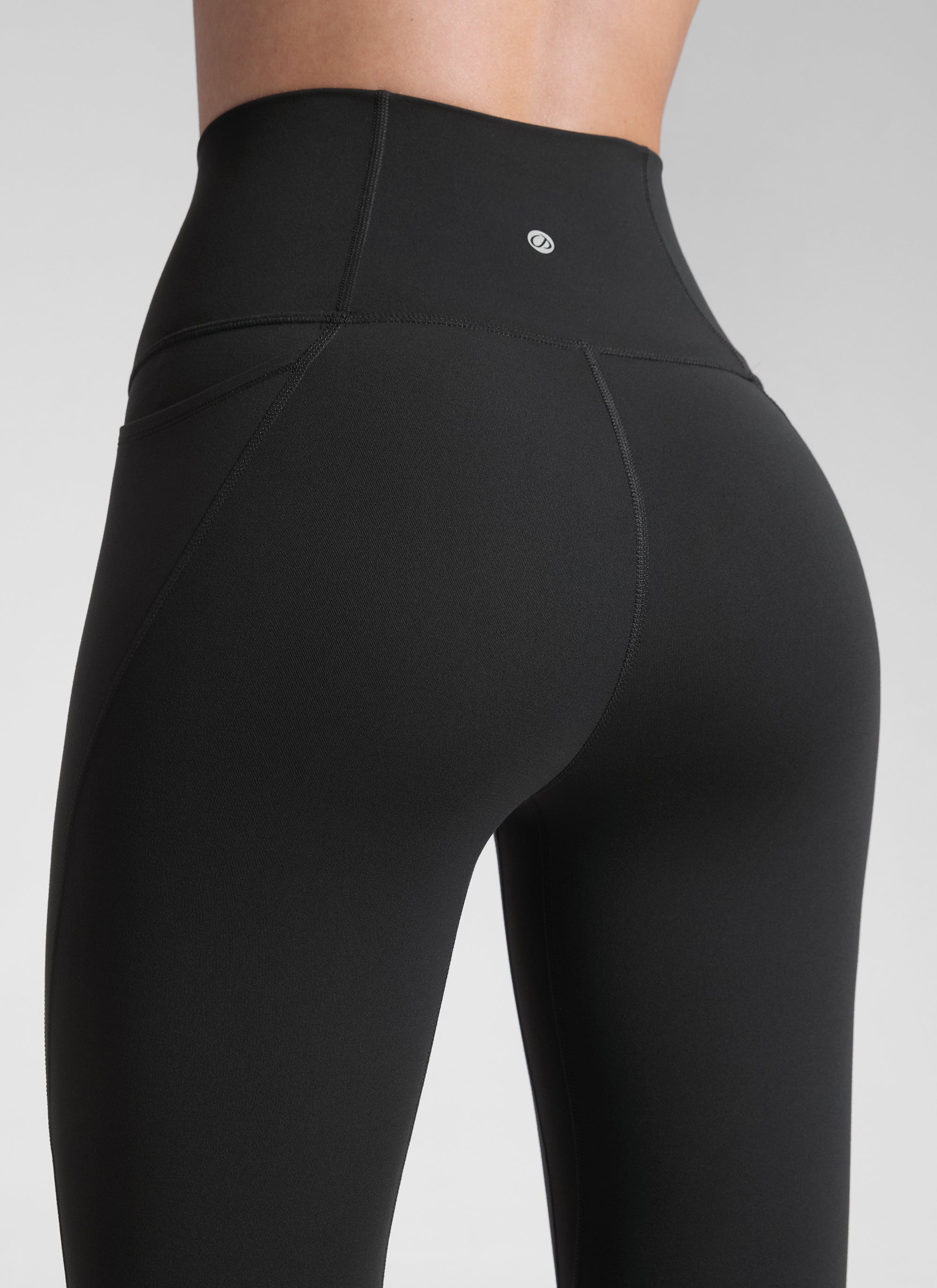 CRZ YOGA Damen-Yoga-Leggings im Lounge-Stil mit hoher Taille und „ Butterluxe “-Taschen, 25 Zoll, schwarz