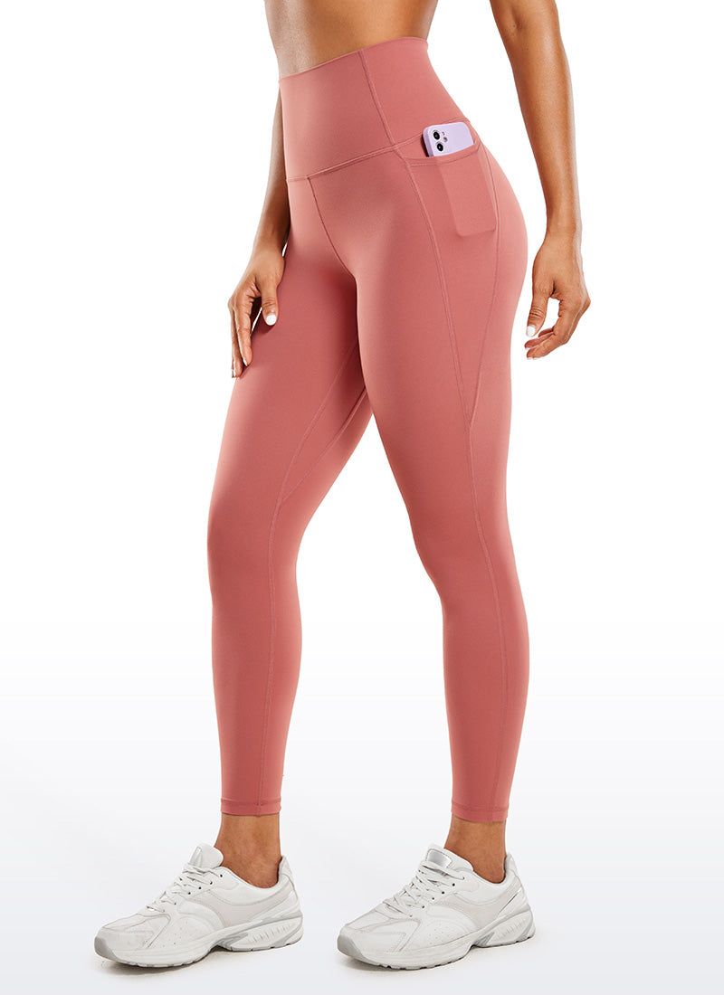 CRZ YOGA Damen-Yoga-Leggings „Lounge High Rise“ mit „ Butterluxe “-Taschen, 25 Zoll, Farbe: Briar Rose