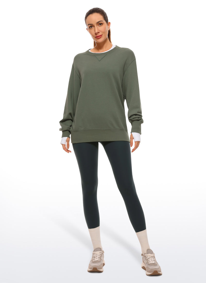 CRZ YOGA Dámske jógové a voľnočasové legíny s vysokým pásom Butterluxe s vreckami 64 cm Dark Green