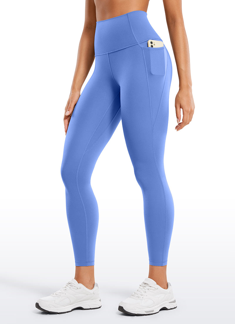 CRZ YOGA Damen-Yoga-Leggings im Lounge-Stil mit hoher Taille und „ Butterluxe “-Taschen, 25'' Wild Indigo