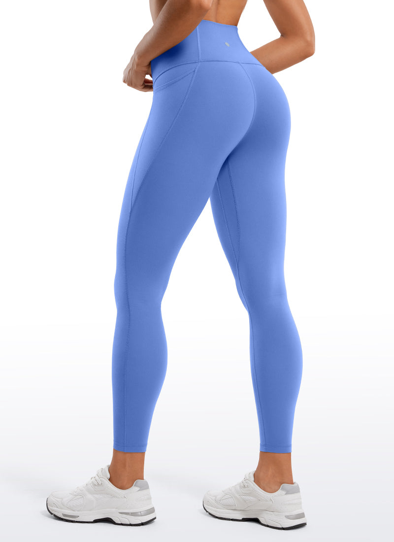 CRZ YOGA Damen-Yoga-Leggings im Lounge-Stil mit hoher Taille und „ Butterluxe “-Taschen, 25'' Wild Indigo
