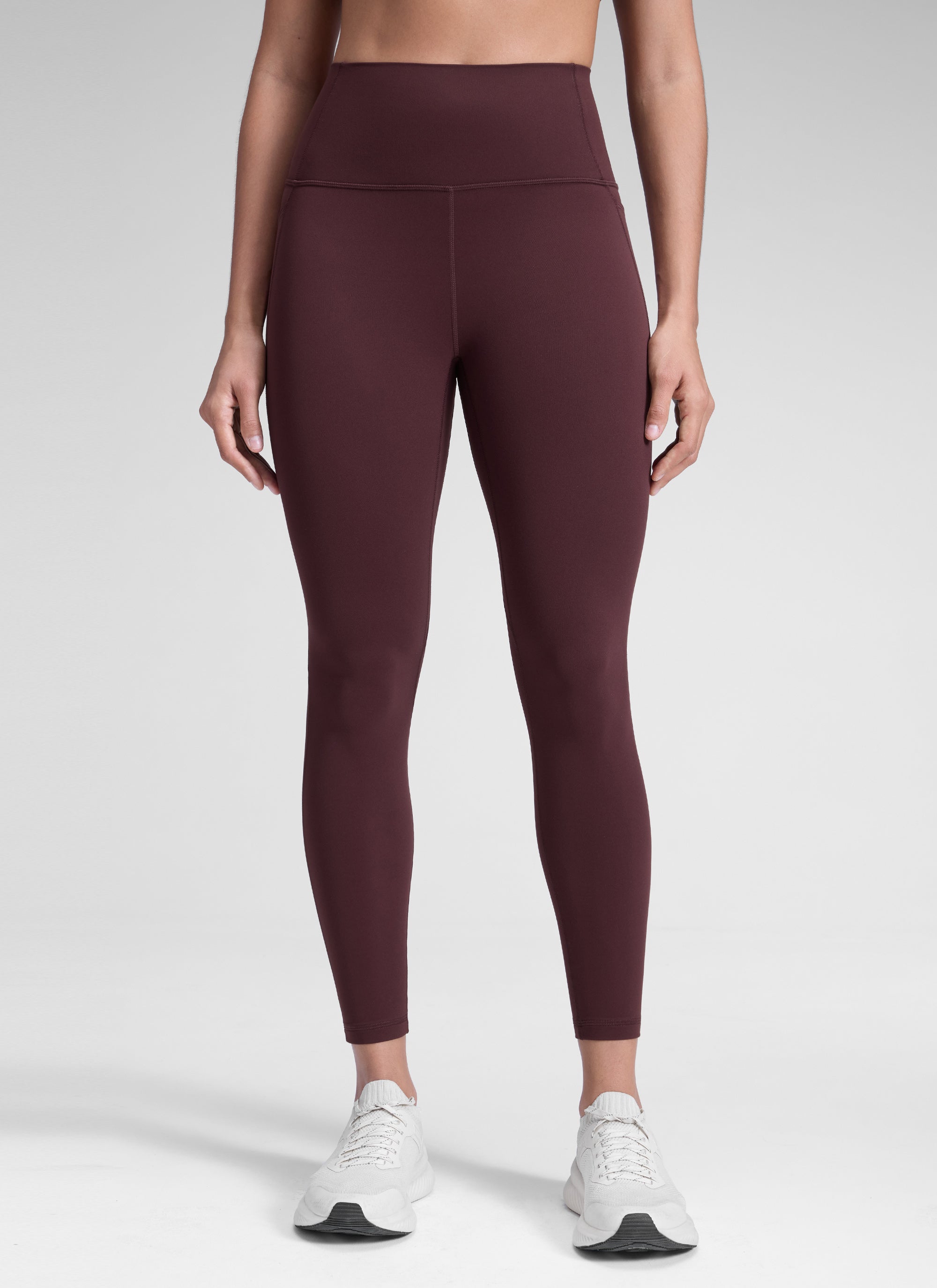 CRZ YOGA Damen-Yoga-Leggings „Lounge High Rise“ mit Butterluxe -Taschen, 25 Zoll, Farbe: Ripe Plum